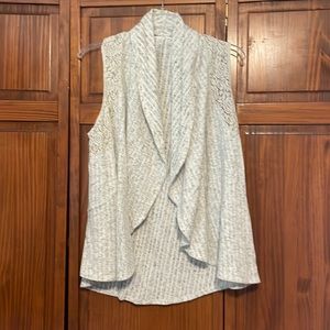 Lace Lined Sweater Vest